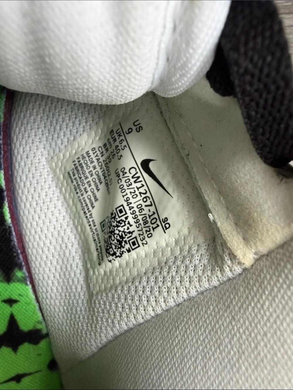 Nike Air Force 1 Low Black Tie Dye Brand New